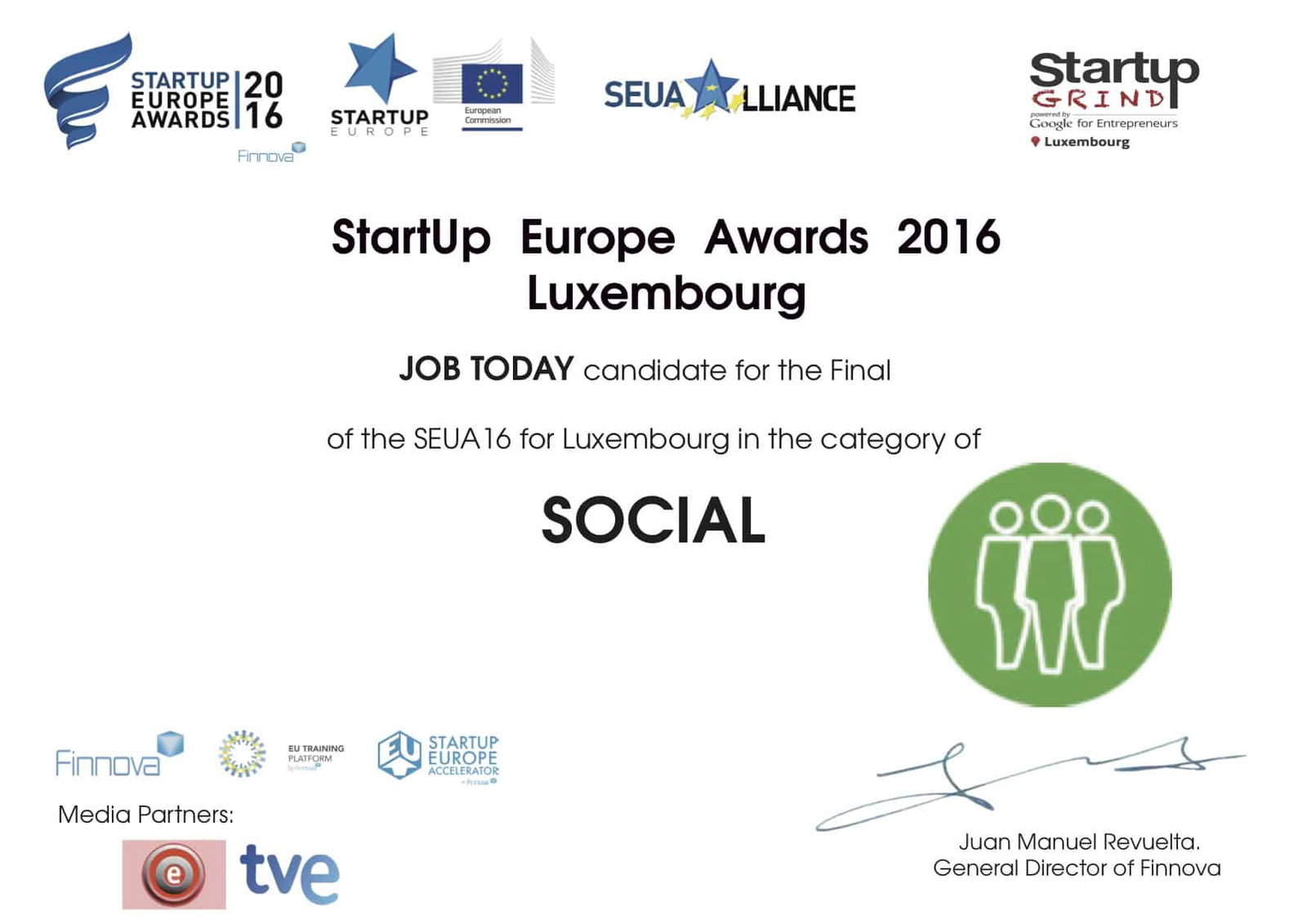 job today social award