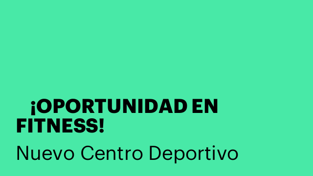 🚨 ¡OPORTUNIDAD EN FITNESS! 🚨