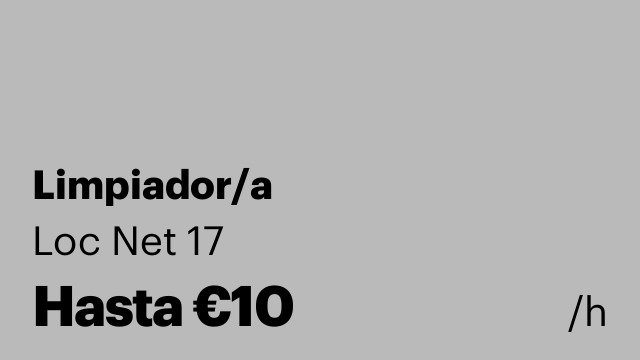 Limpiador/a