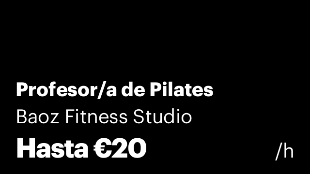 Profesor/a de Pilates