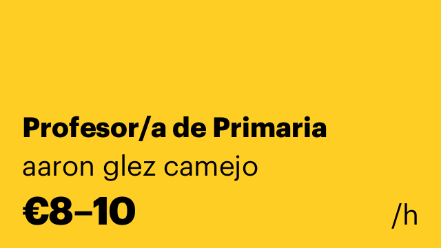 Profesor/a de Primaria