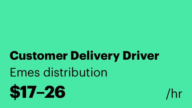 Customer Delivery Driver