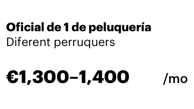 Oficial de 1 de peluquería