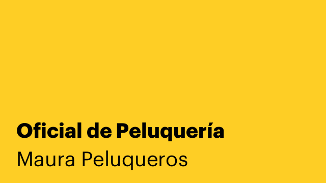 Oficial de Peluquería