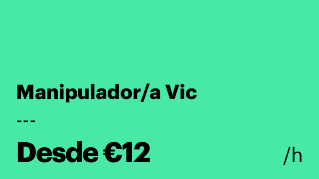 Manipulador/a Vic