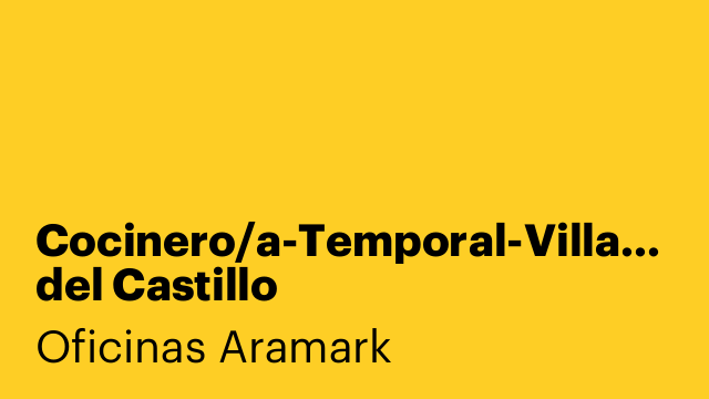 Cocinero/a-Temporal-Villafranca del Castillo