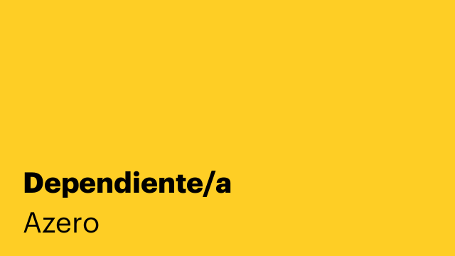 Dependiente/a