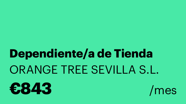 Dependiente/a de Tienda