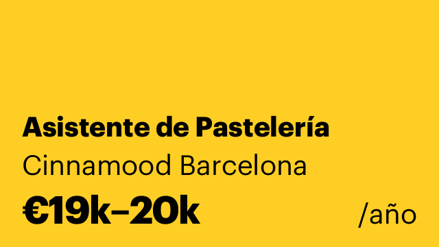 Asistente de Pastelería