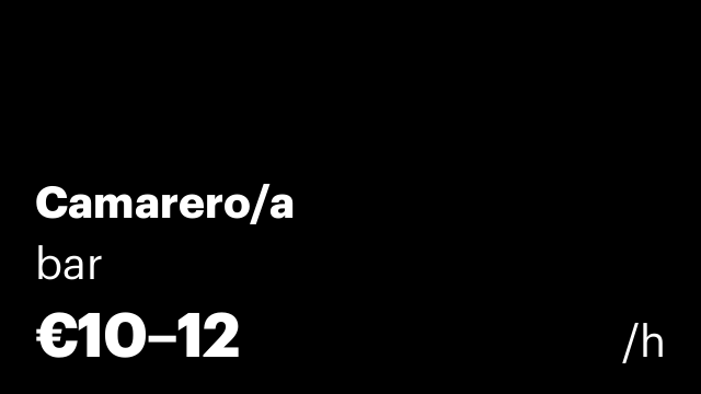 Camarero/a