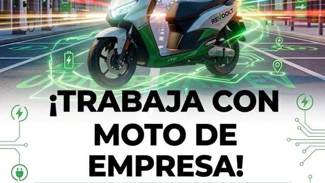 Repartidor con moto de empresa - Madrid Capital