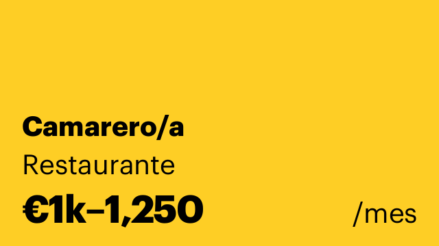 Camarero/a