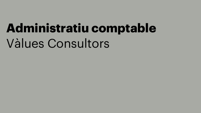 Administratiu comptable