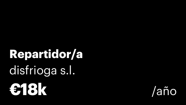 Repartidor/a