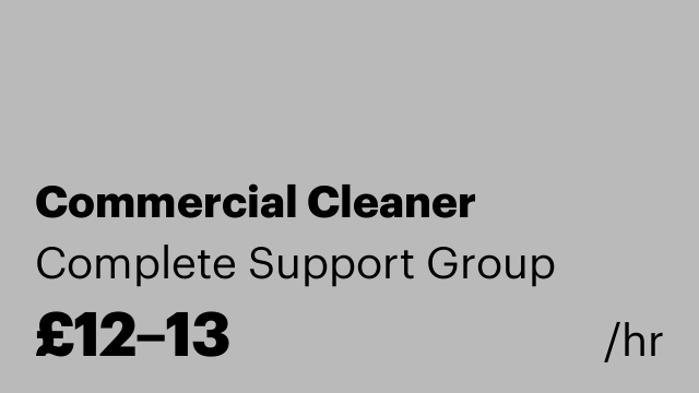 Commercial Cleaner