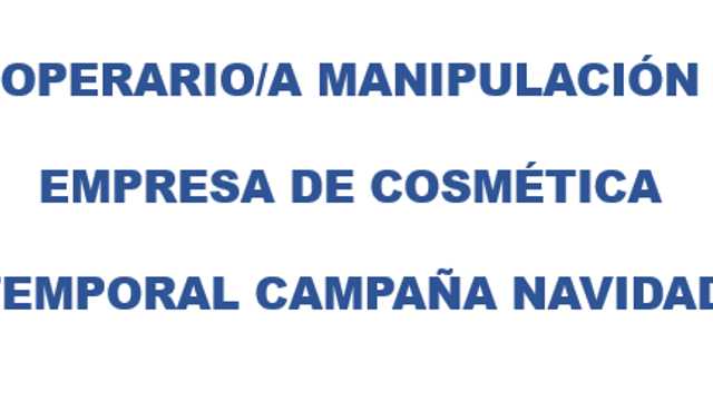 Operario de Manipulación