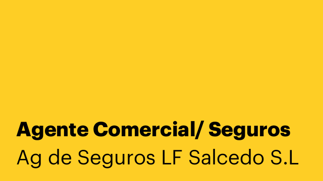 Agente Comercial/ Seguros