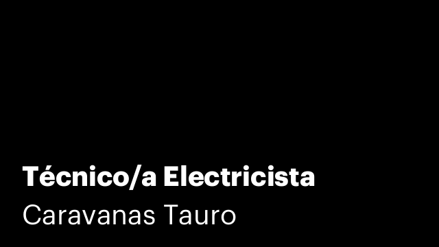 Técnico/a Electricista