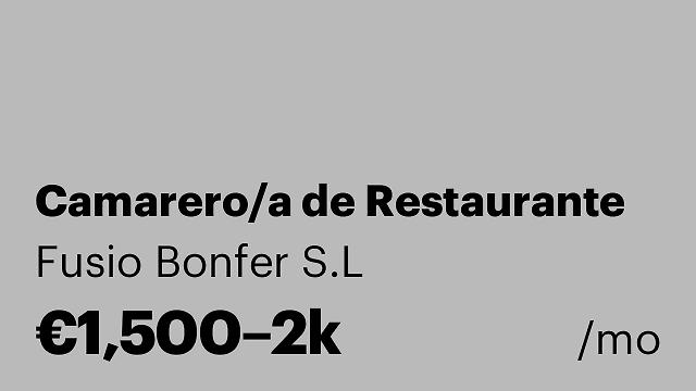 Camarero/a de Restaurante