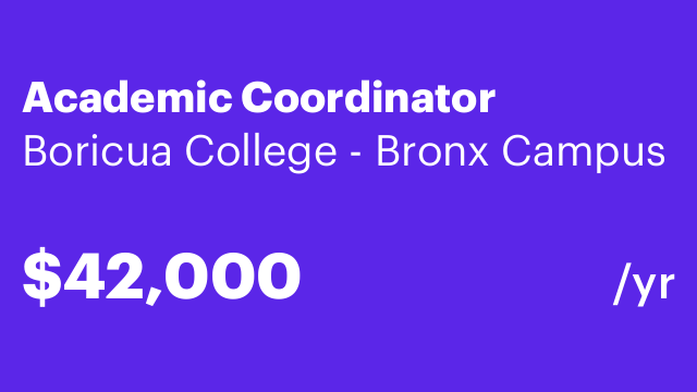 Academic Coordinator