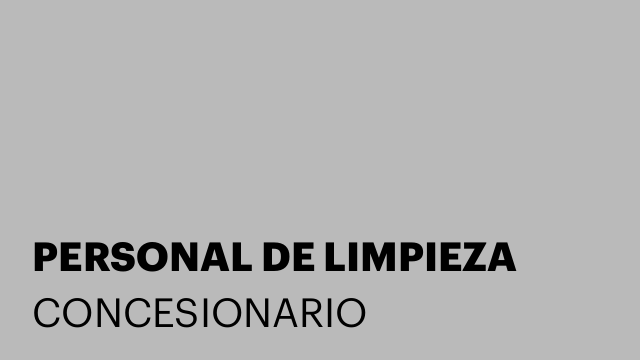PERSONAL DE LIMPIEZA