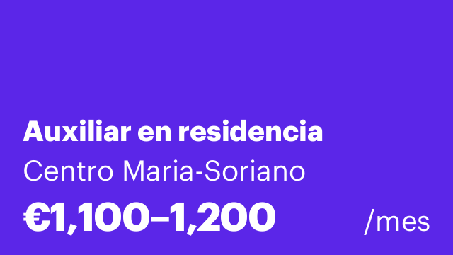 Auxiliar en residencia