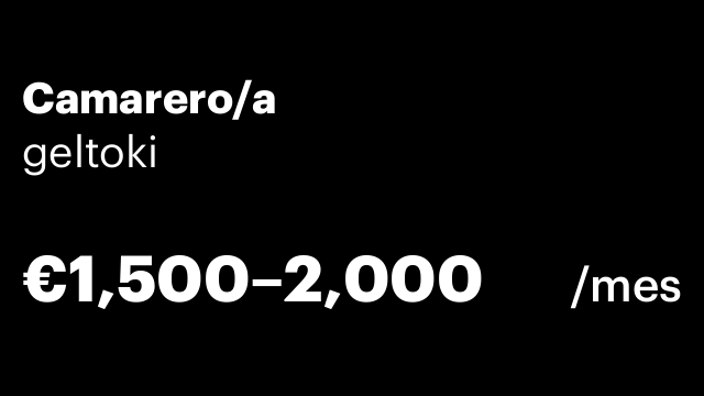 Camarero/a