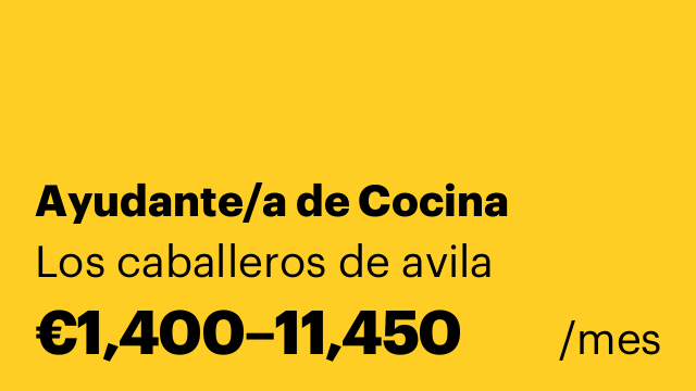Ayudante/a de Cocina