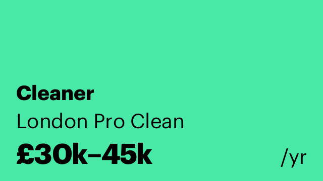 Cleaner