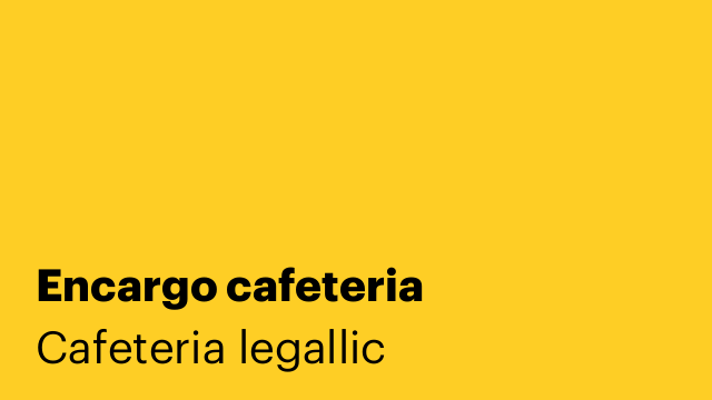 Encargo cafeteria