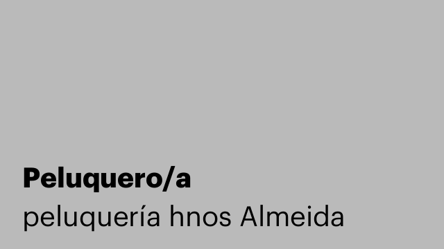 Peluquero/a