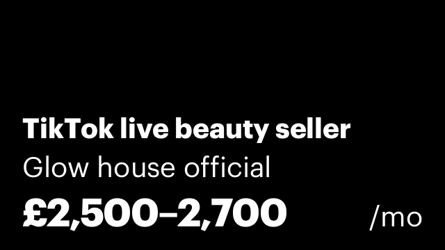 TikTok live beauty seller