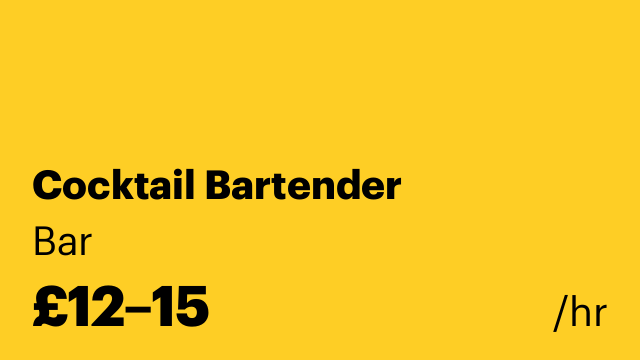 Cocktail Bartender