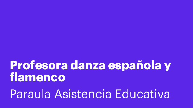 Profesora danza española y flamenco