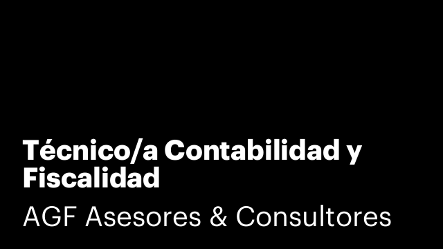 Técnico/a Contabilidad y Fiscalidad
