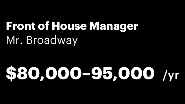 Front of House Manager