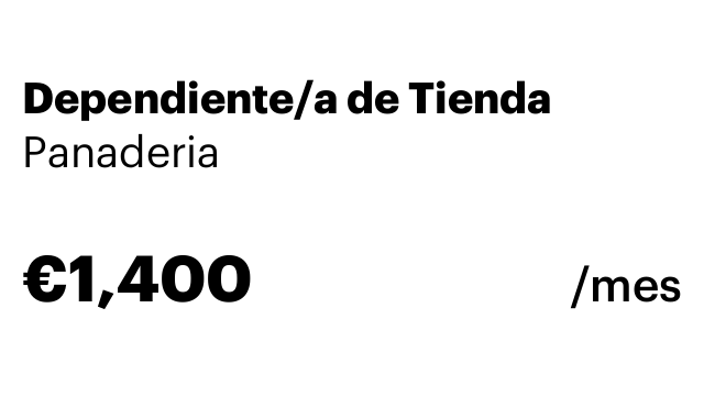 Dependiente/a de Tienda