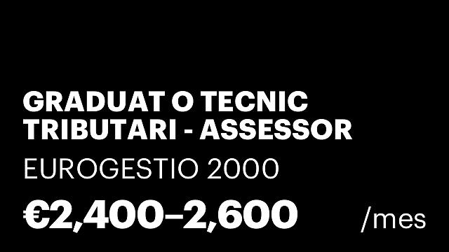 GRADUAT O TECNIC TRIBUTARI - ASSESSOR FISCAL I COMPTABLE