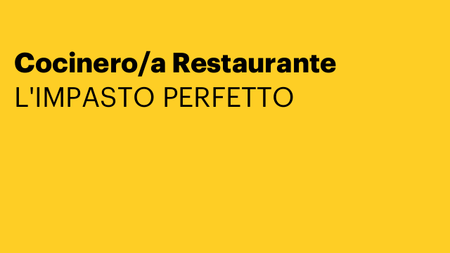 Cocinero/a Restaurante