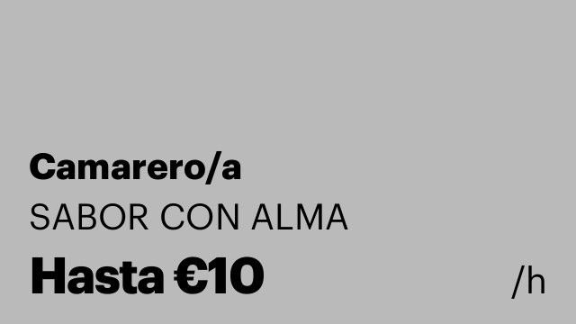 Camarero/a