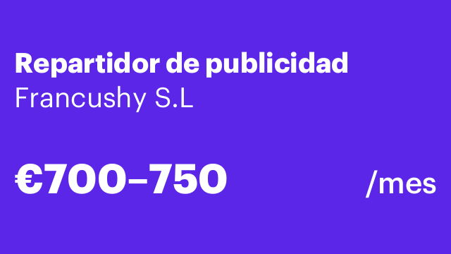 Repartidor de publicidad