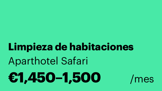 Limpieza de habitaciones