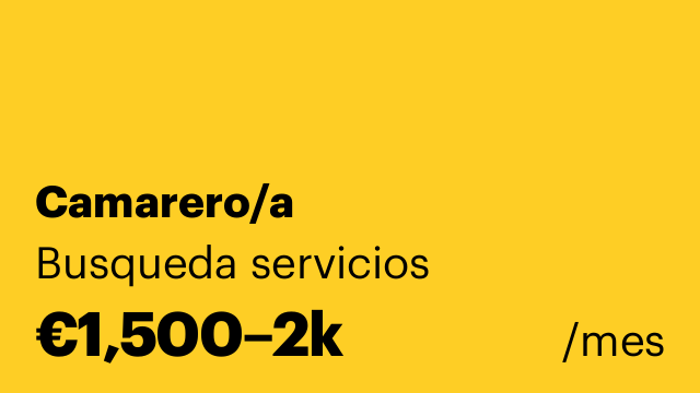 Camarero/a