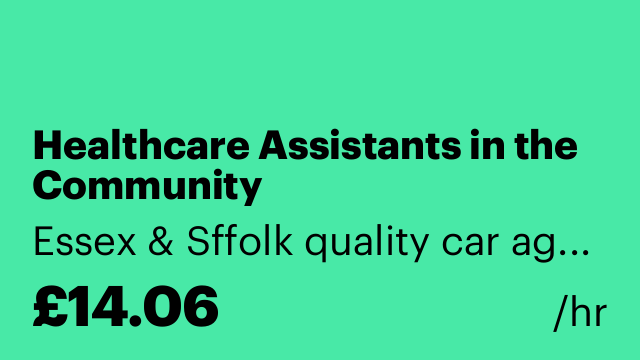 Healthcare Assistants in the Community