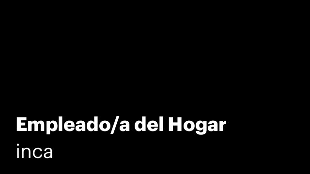 Empleado/a del Hogar