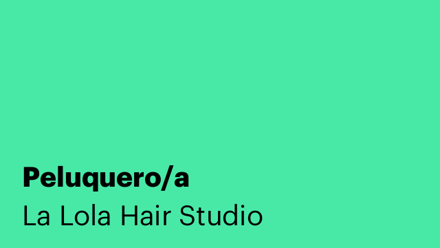 Peluquero/a
