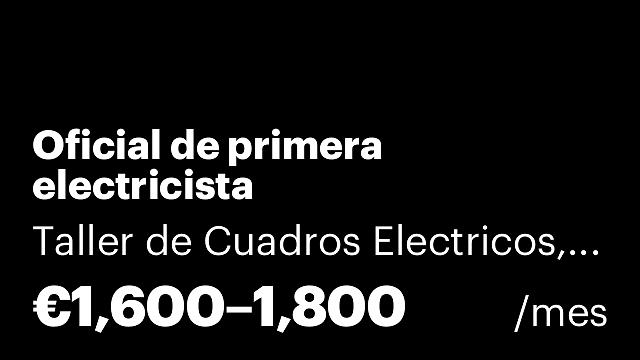 Oficial de primera electricista