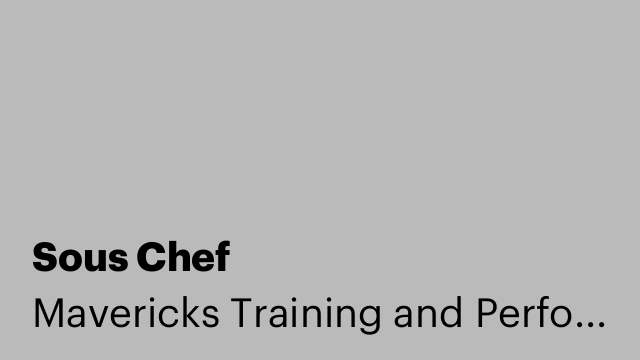 Sous Chef