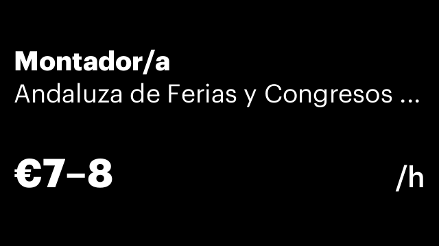Montador/a