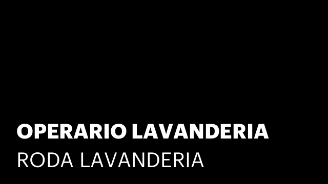 OPERARIO LAVANDERIA